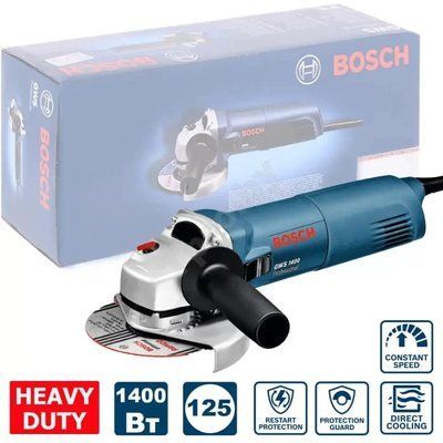 Кутова шліфмашина 125 мм 1400 Вт GWS BOSCH 0601824806 фото