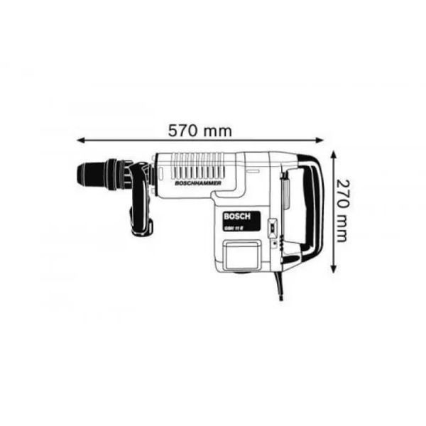 Відбійний молоток GSH 11 E BOSCH 1500 Вт, 16.8 Дж 0611316708 фото