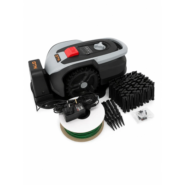 Газонокосарка-робот GTM RLM500/16W 500 кв.м із зарядною станцією та комплектом для встановлення (RLM500/16W) 84172 фото